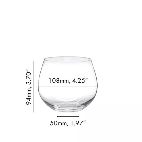 RIEDEL O Wine Tumbler Oaked Chardonnay Wine Glass, Set of 2