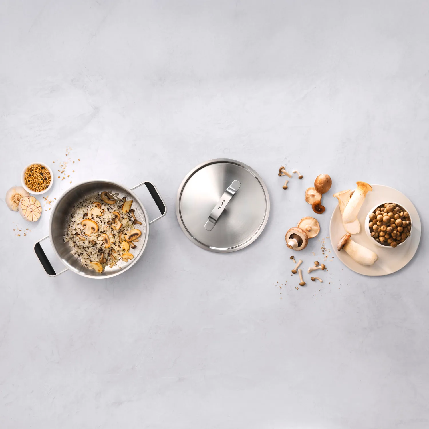 Zwilling Pure Stainless Steel 6-Piece Cookware Set