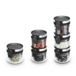 Orlid Stackable Spice Jar with Shake or Scoop Lid