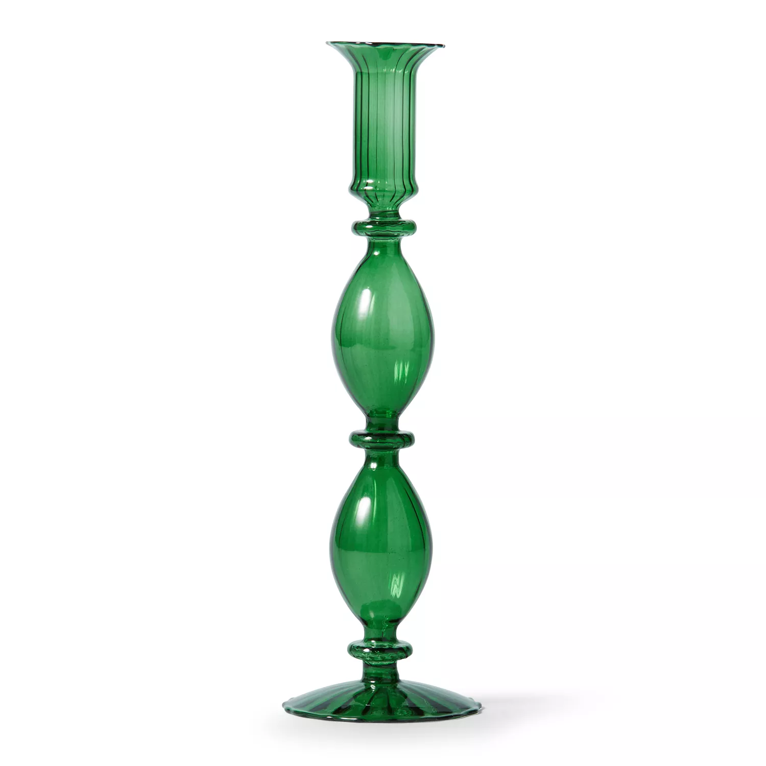 Sur La Table Glass Taper Candle Holder, 10.5"