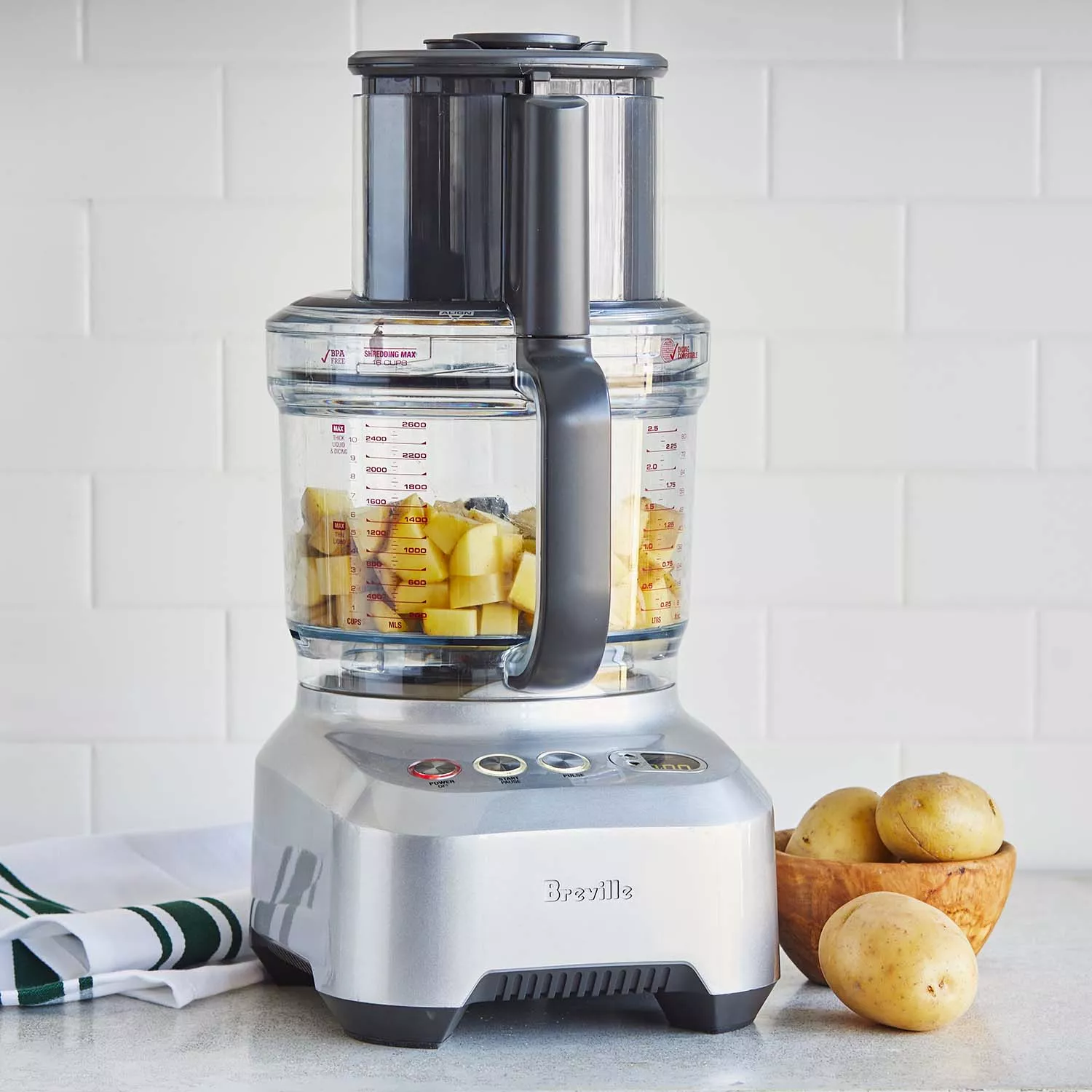 Breville Paradice Brushed Stainless Steel 16-Cup Food Processor +