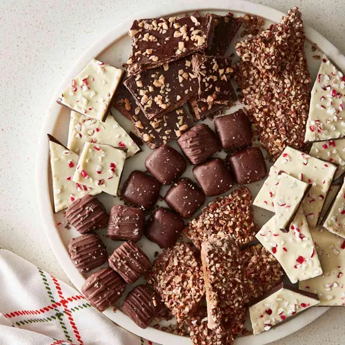 Sur La Table Chocolate Peppermint Bark Tin
