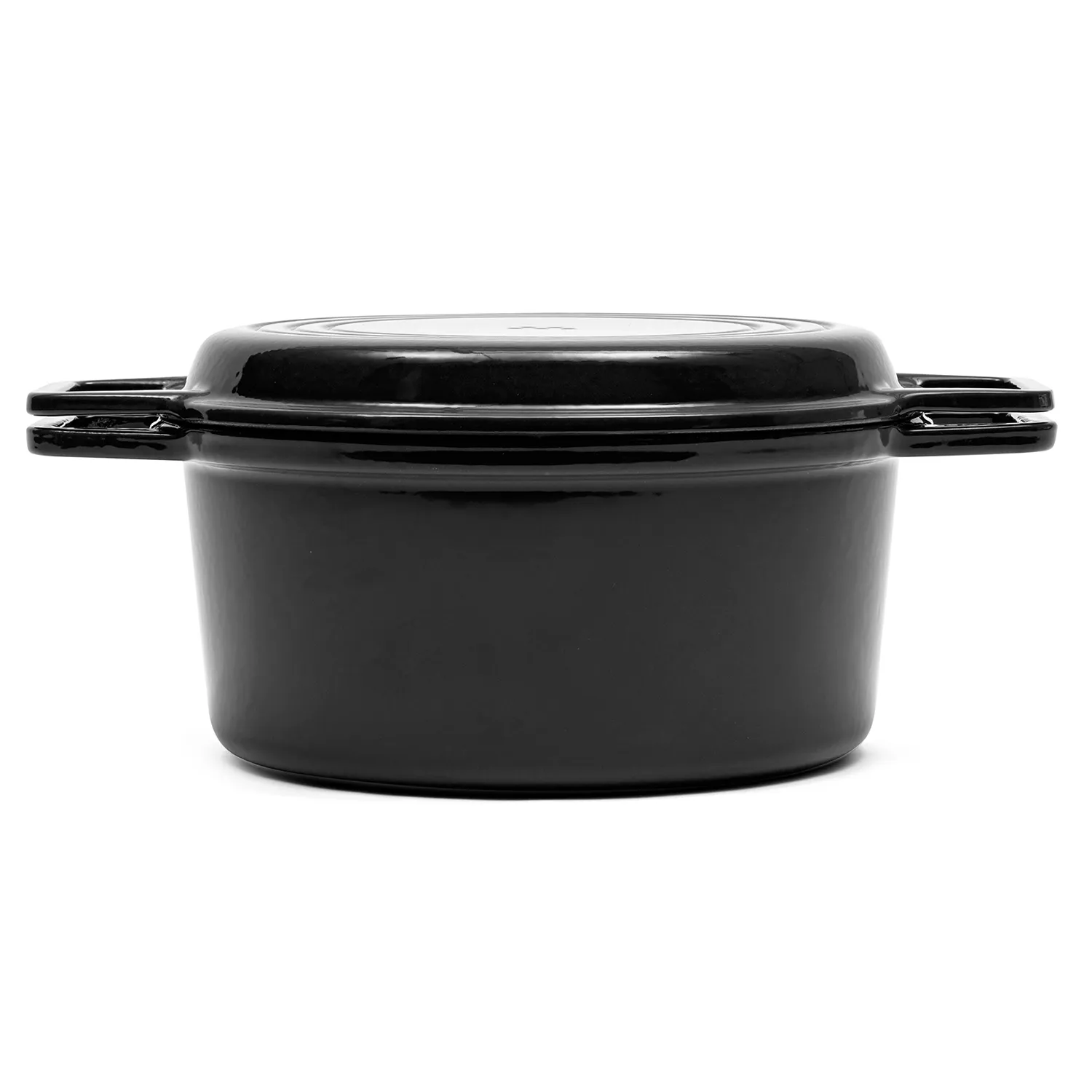 Misen Enameled Cast Iron Dutch Oven with Grill Pan Lid, 7 qt.