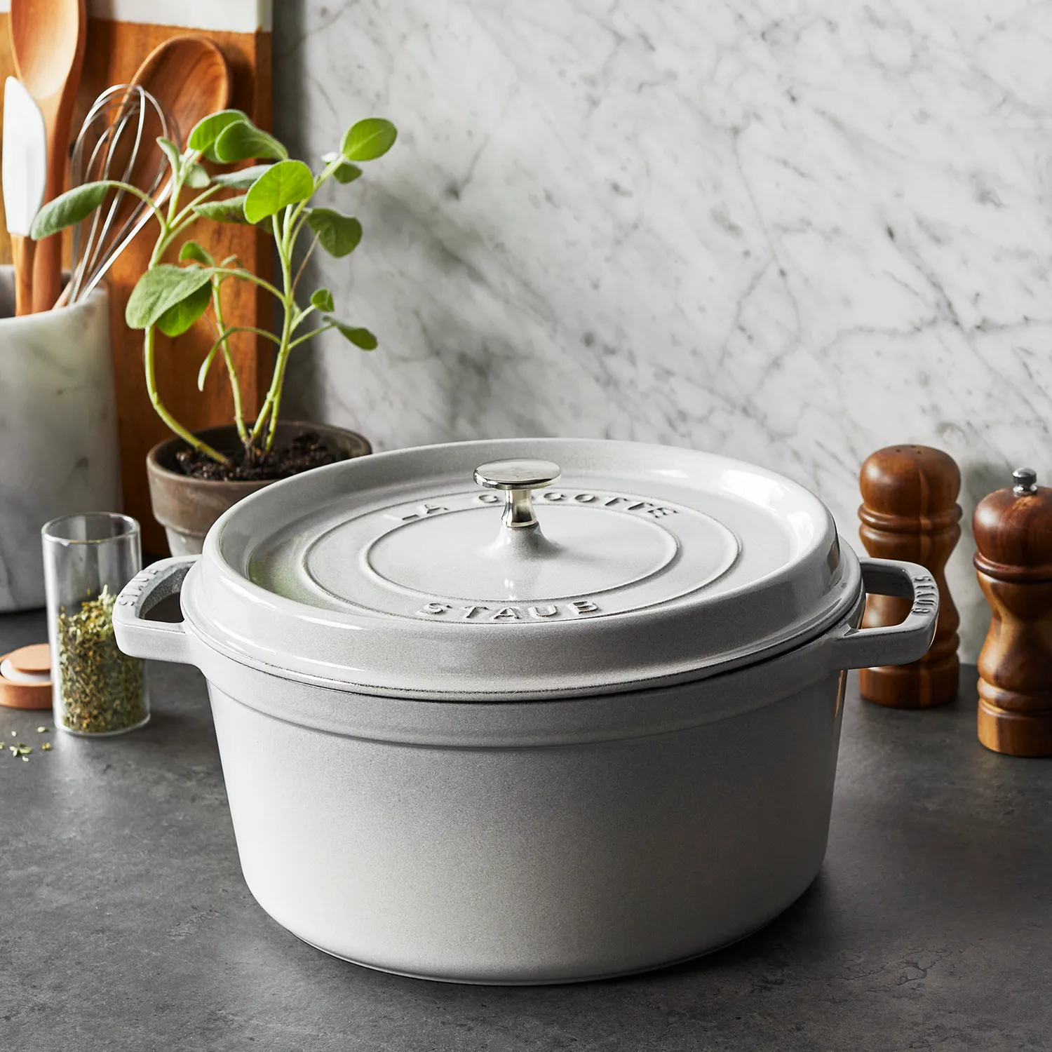 Staub Round Dutch Oven, 7 qt.