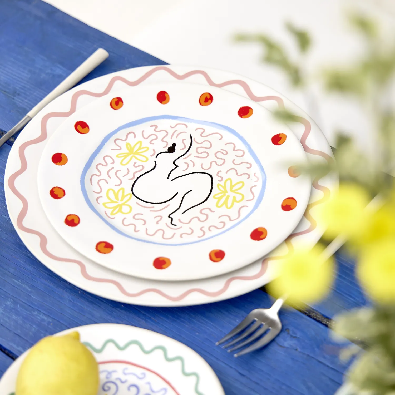 Costa Nova Summer Bliss Salad Plates, Set of 6