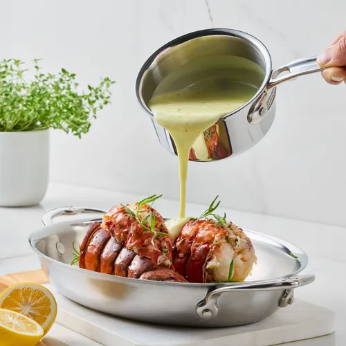 Hestan ProBond Luxe Stainless Steel Butter Warmer, 0.75qt.