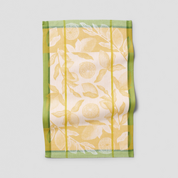 Sur La Table Jacquard Lemon Kitchen Towel