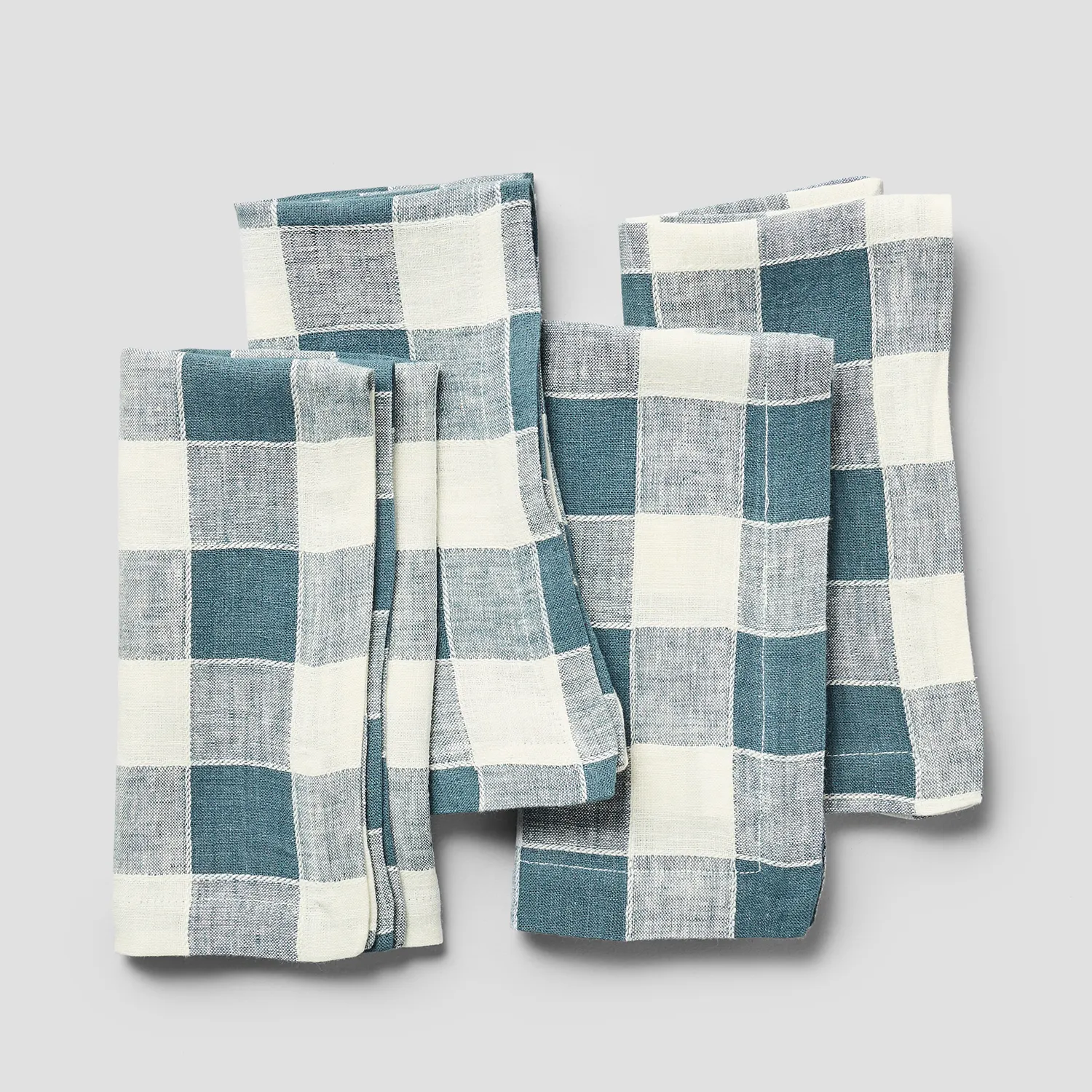 Sur La Table Linen Check Napkins, Set of 4