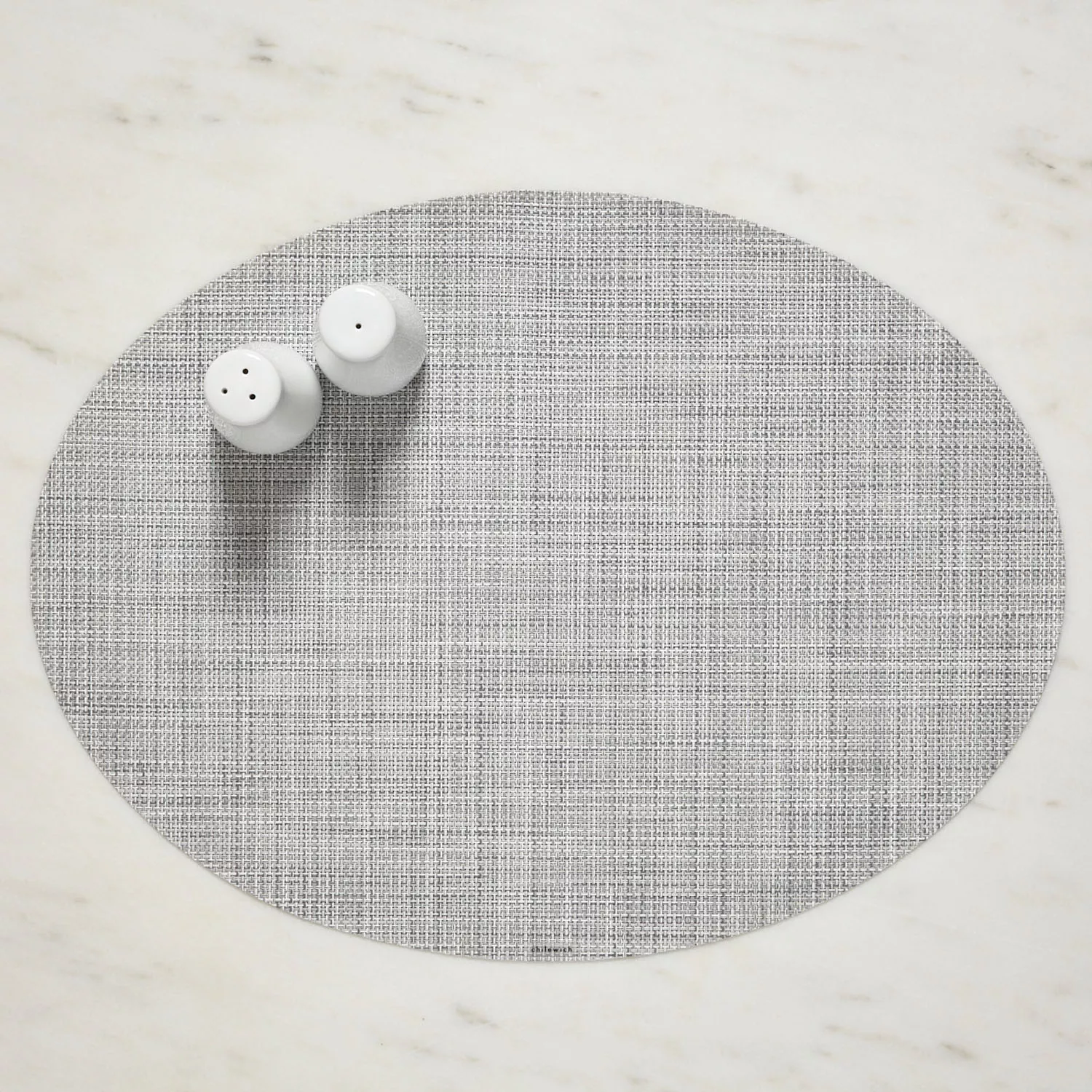 Chilewich Mini Basketweave Oval Placemat, 14" x 19.25"
