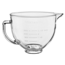 KitchenAid Tilt-Head Glass Mixing Bowl, 5 Qt.