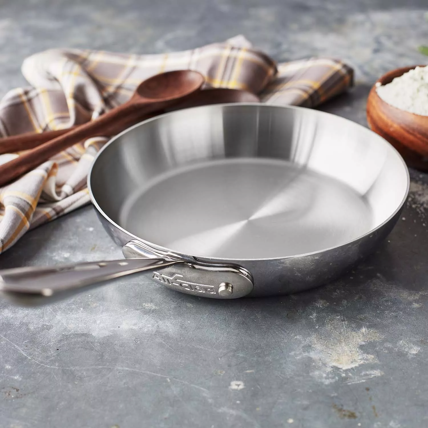 All-Clad D3 Stainless Steel French Skillet, 7.5