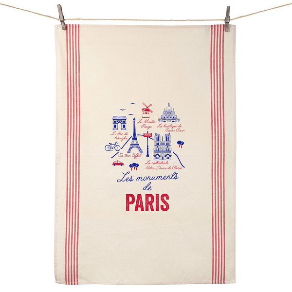 Tissage de L&#8217;Ouest Les Monuments de Paris Towel
