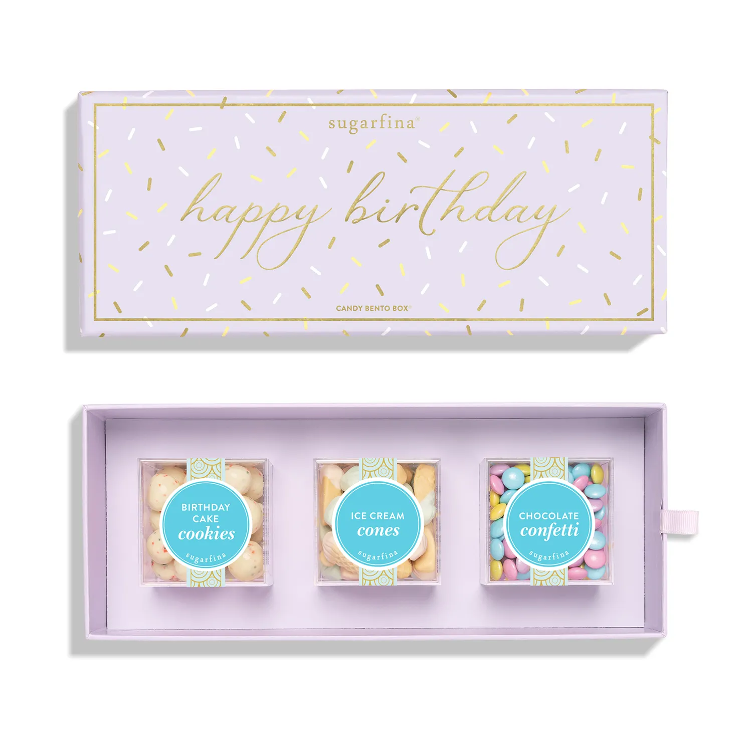 Sugarfina Happy Birthday Candy Bento Box, Set of 3
