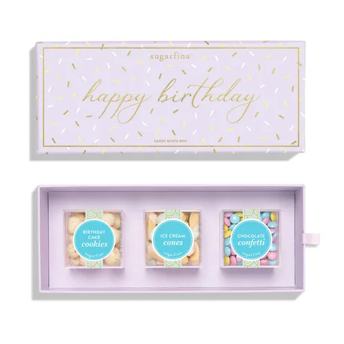 Sugarfina Happy Birthday Candy Bento Box, Set of 3