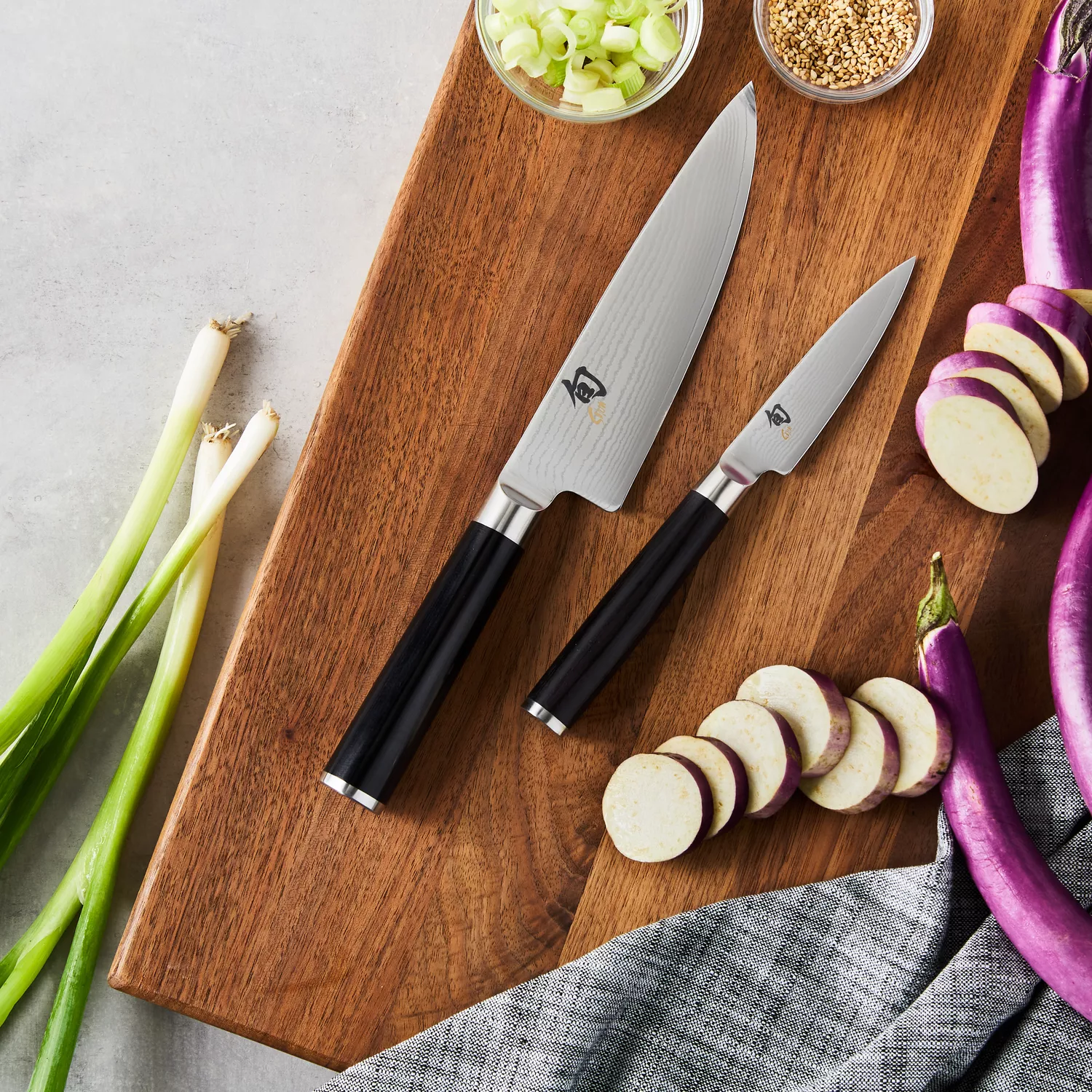 Sharper Image 6-Piece Prep Knife Set CHEF + UTILITY + PARING w