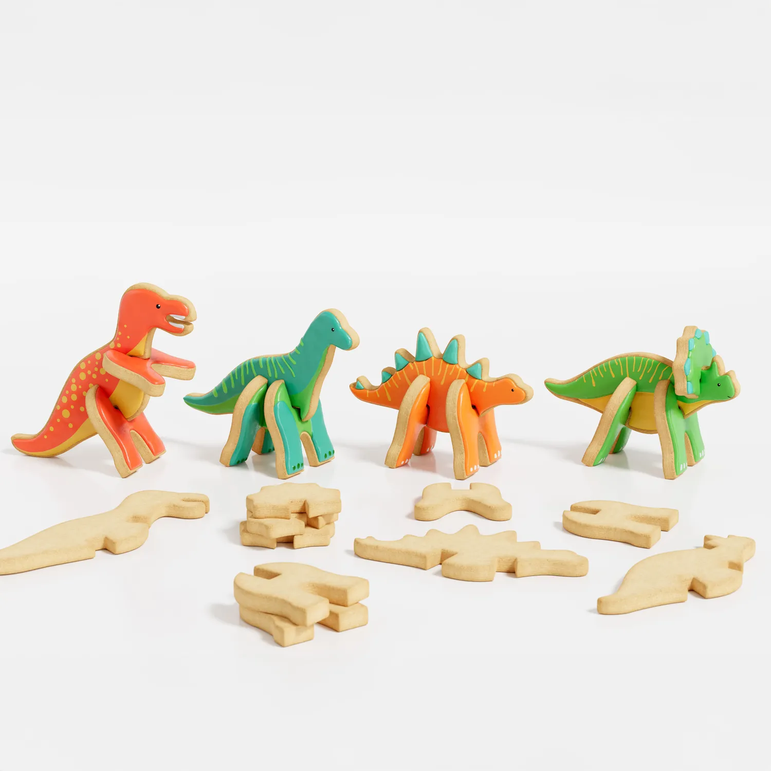 Sur La Table 3D Dinosaur Cookie Cutter 7-Piece Set