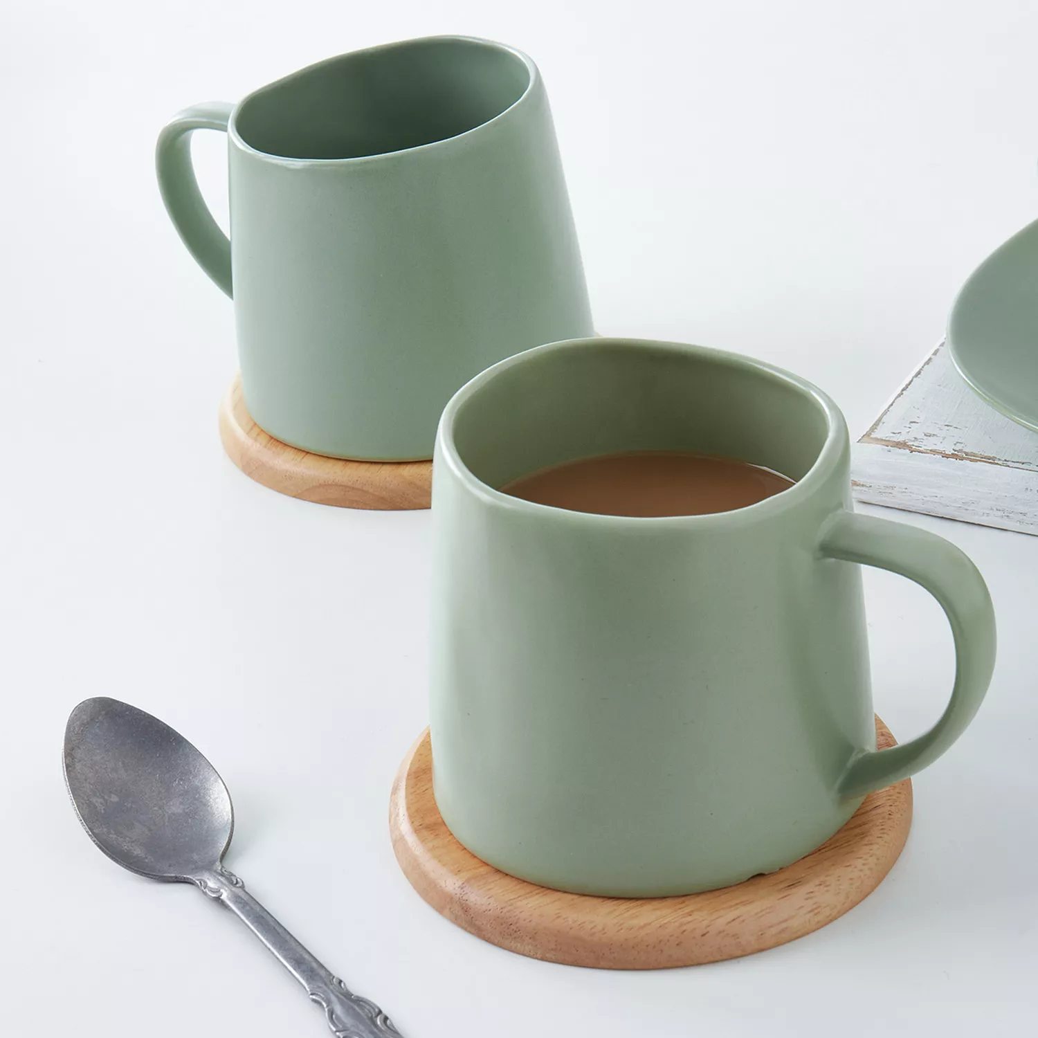 Stone Lain Delilah Porcelain Organic Shaped Mugs, Set of 6