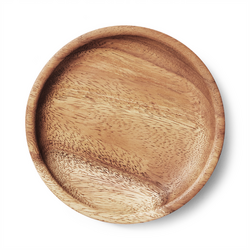 Sur La Table Acacia Wood Appetizer Plate, Set of 4