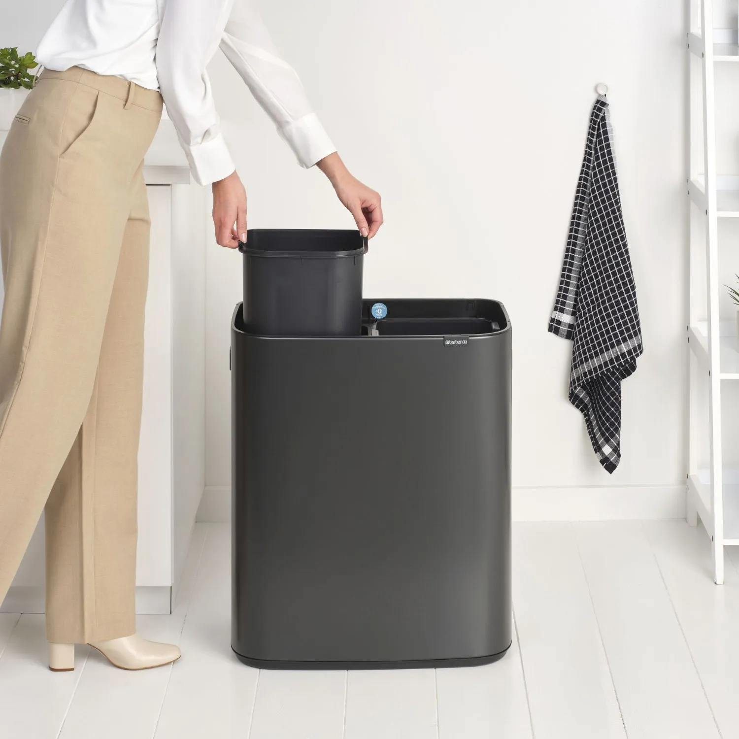 Brabantia Bo Touch Top Can, 2 x 30 L