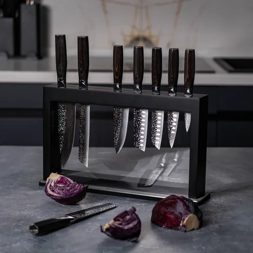 Cuisine::pro Damashiro Emperor Hisa 9-Piece Knife Block Set