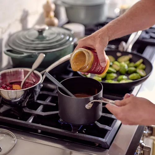 Sur La Table Signature Hard Anodized Nonstick Saucepan