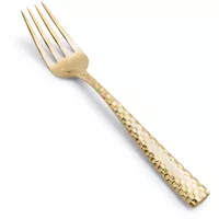 Fortessa Lucca Faceted Gold Serving Fork