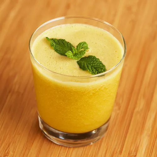 Cantaloupe, Mint and Mango Juice