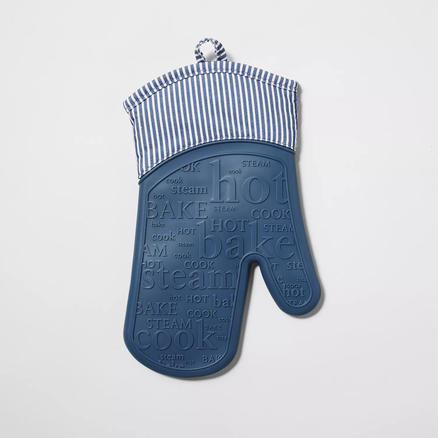 Sur La Table Silicone Striped Oven Mitt