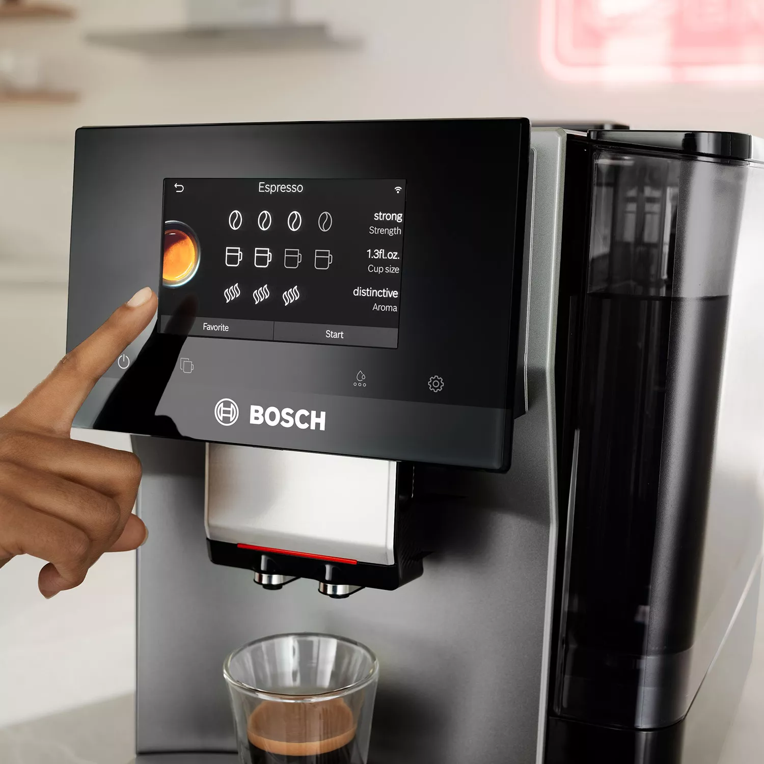 Bosch 800 Series Fully Automatic Espresso Machine with Milk Express Plus, Silver