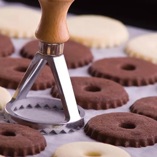 Chocolate Cocoa Nib Shortbread Cookies
