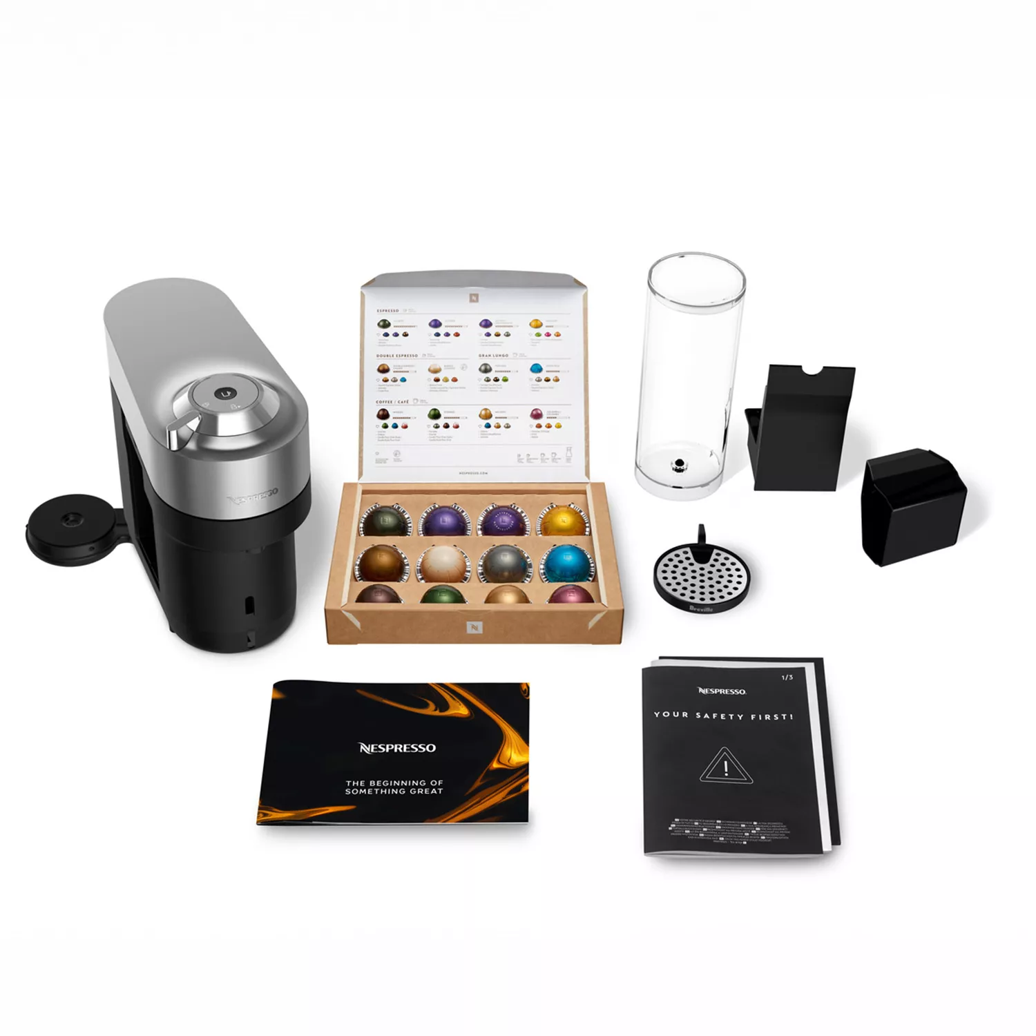 Nespresso Vertuo Pop Deluxe Espresso Bundle by Breville Titan