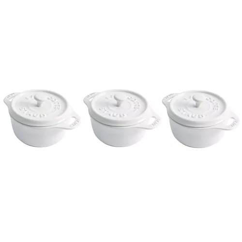 Staub Stoneware Mini Cocottes, Set of 3