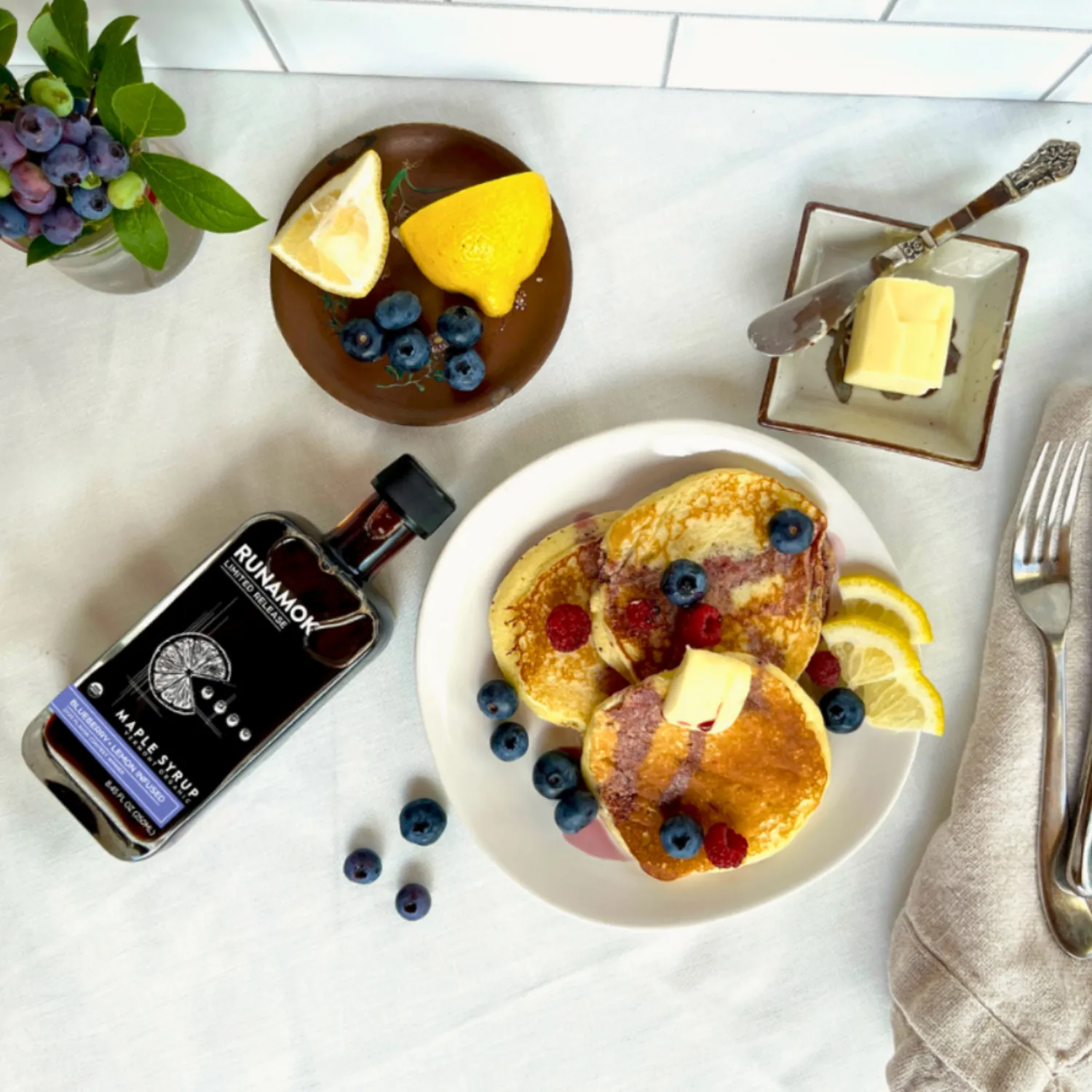 Runamok Blueberry Lemon Infused Maple Syrup