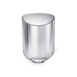 Simplehuman Step Can, 6 L 6L semi-round step can - great for trash or food waste for compost