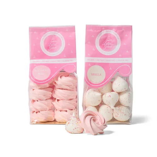 Délice Glacé Petal and Cream Meringue Duo