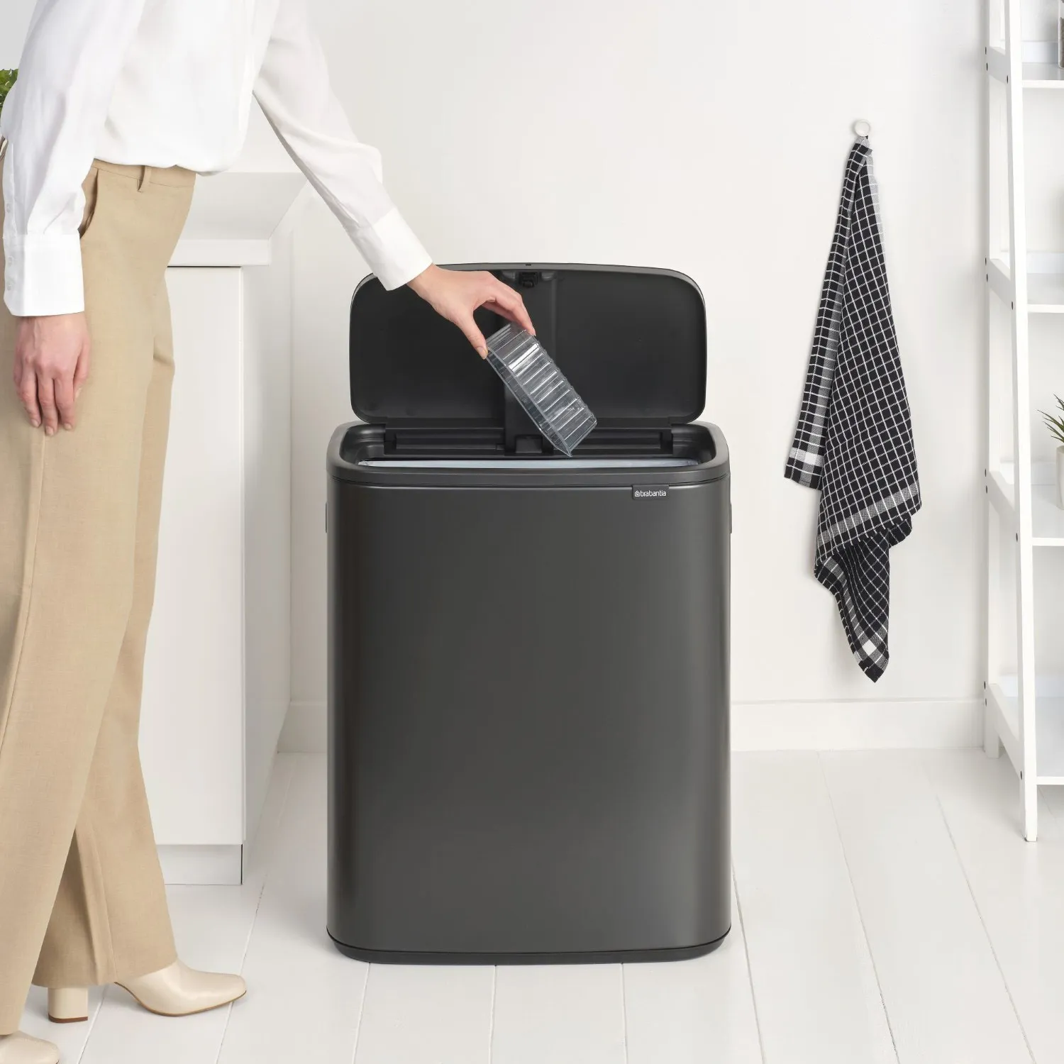 Brabantia Bo Touch Top Can, 60 L