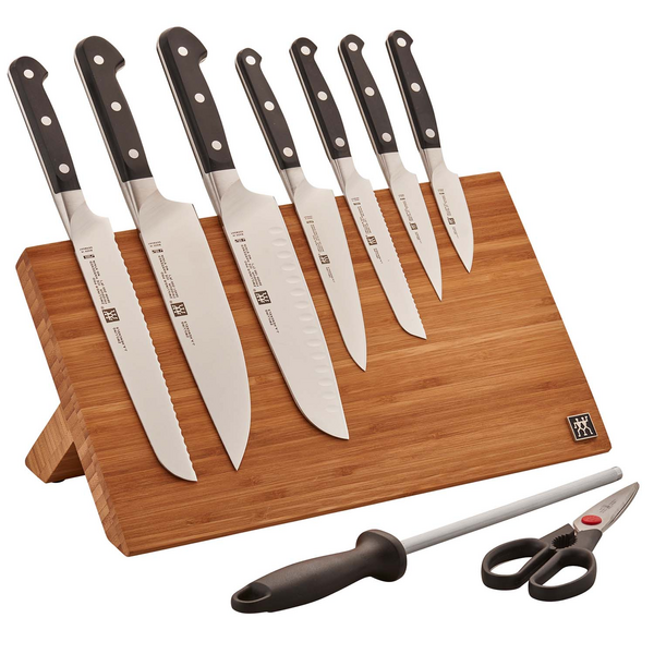 Zwilling J.A. Henckels Pro 10-Piece Knife Set with Bamboo Magnetic Easel