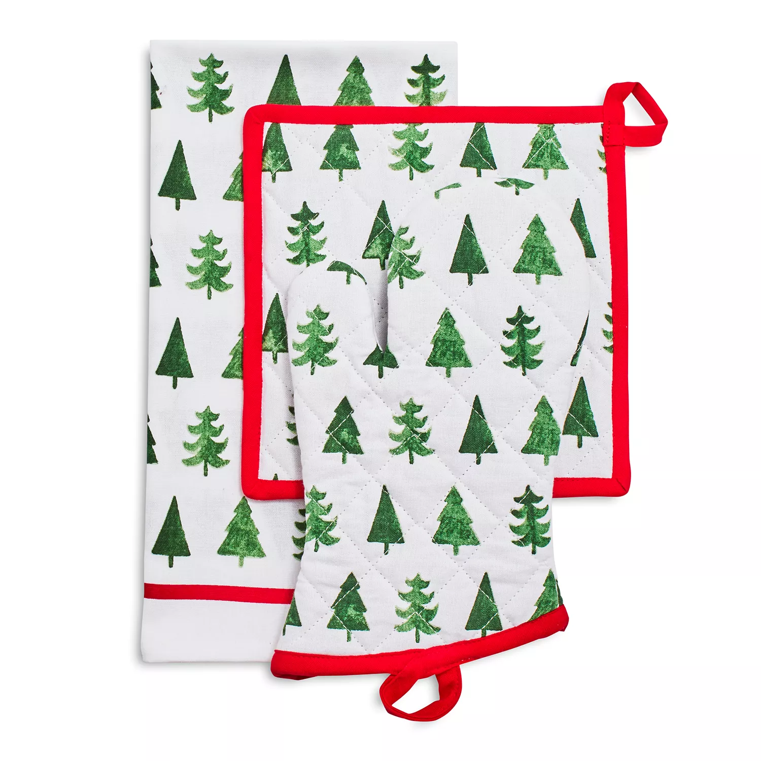 Sur La Table Christmas Tree Stripe 3-Piece Gift Set