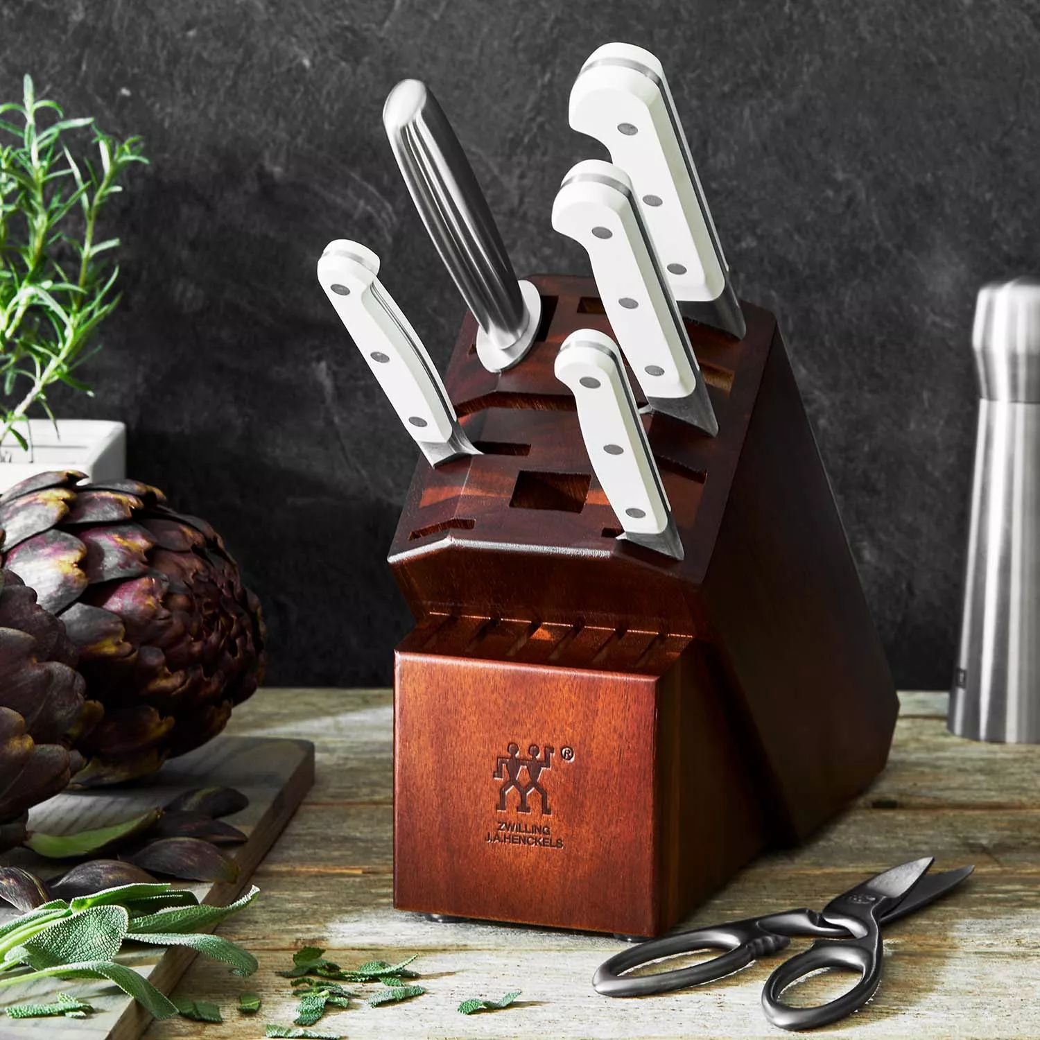 Zwilling J.A. Henckels Pro Le Blanc 7-Piece Knife Block Set