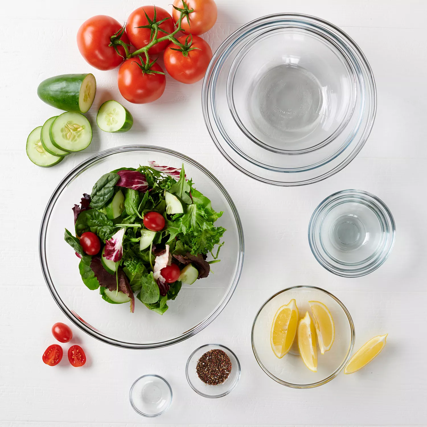 Glass Mixing Bowl 10-Piece Set