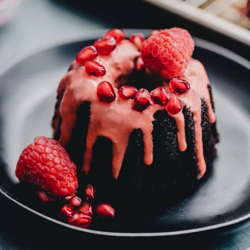 Pomegranate Mini Bundt Cakes