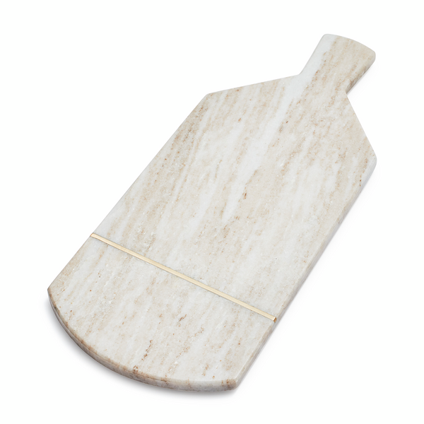 Beige Marble Rectangular Cheese Board, 17&#34; x 7&#34;