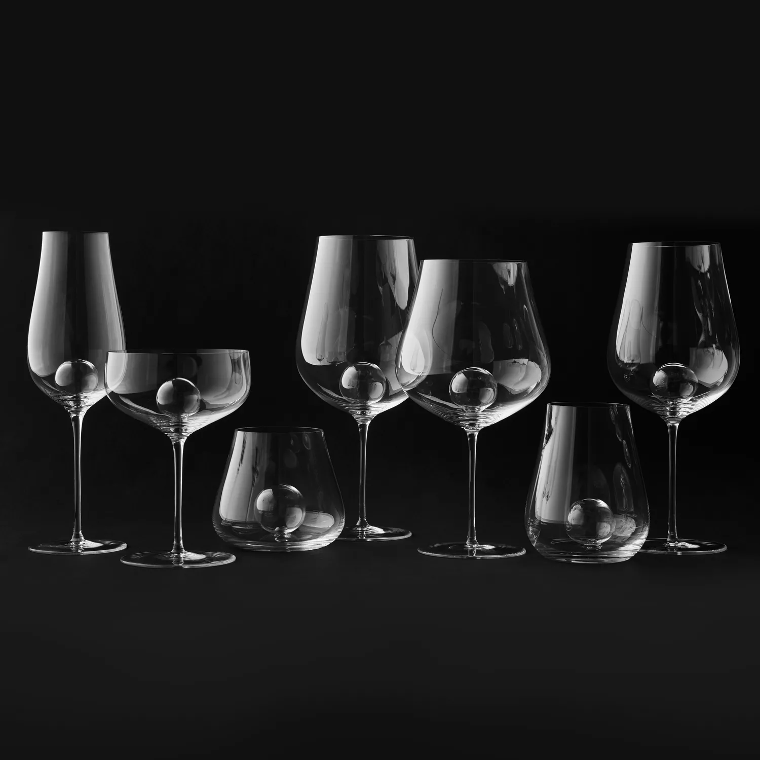 TABLE 12 5.8 oz. Lead-Free Crystal Mini Coupe Cocktail Glasses