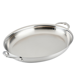 Hestan Provisions Stainless Steel Oval Au Gratin Dish