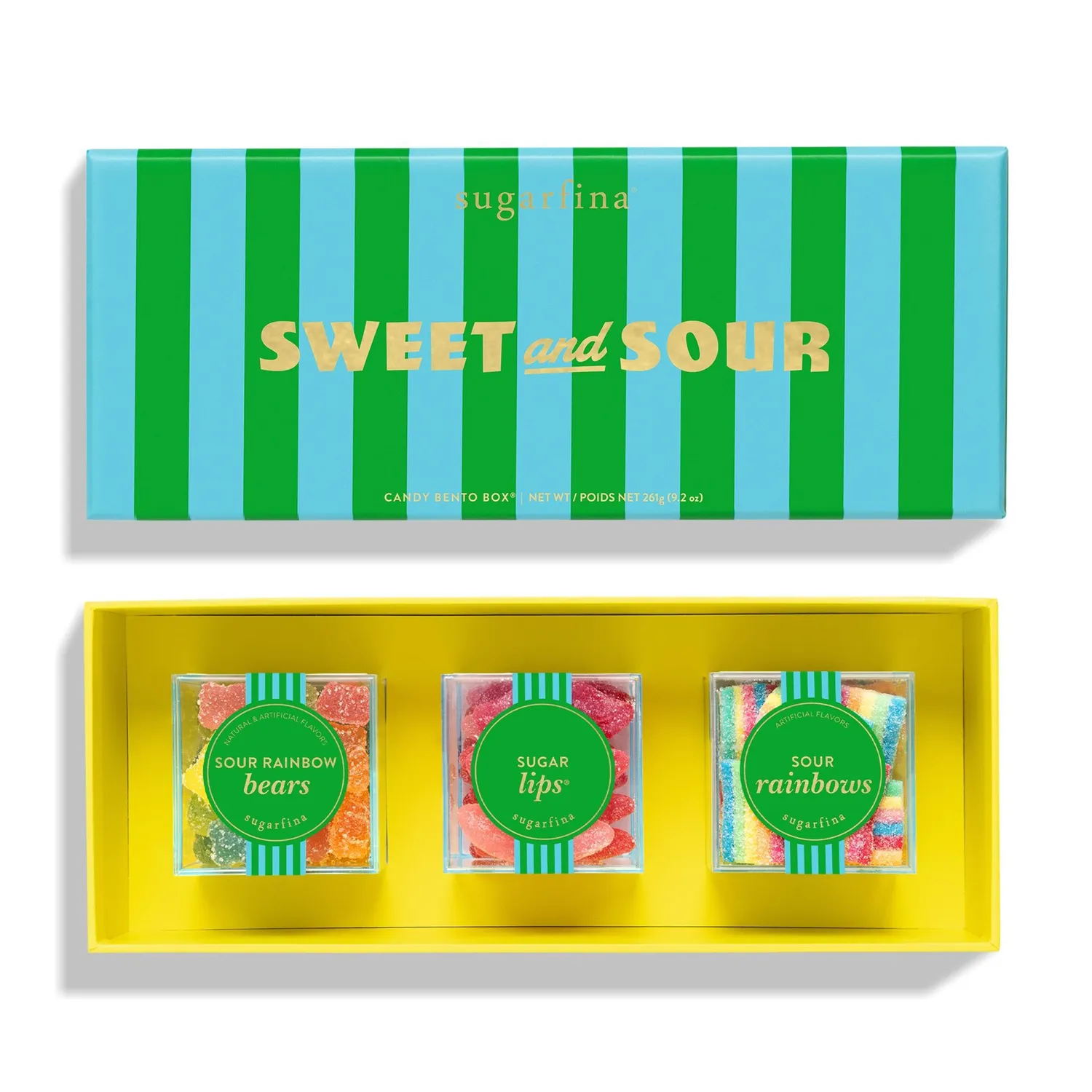 Sugarfina Sweet and Sour Bento Box, Set of 3