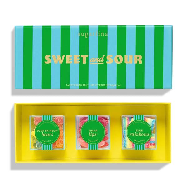 Sugarfina Sweet and Sour Bento Box, Set of 3
