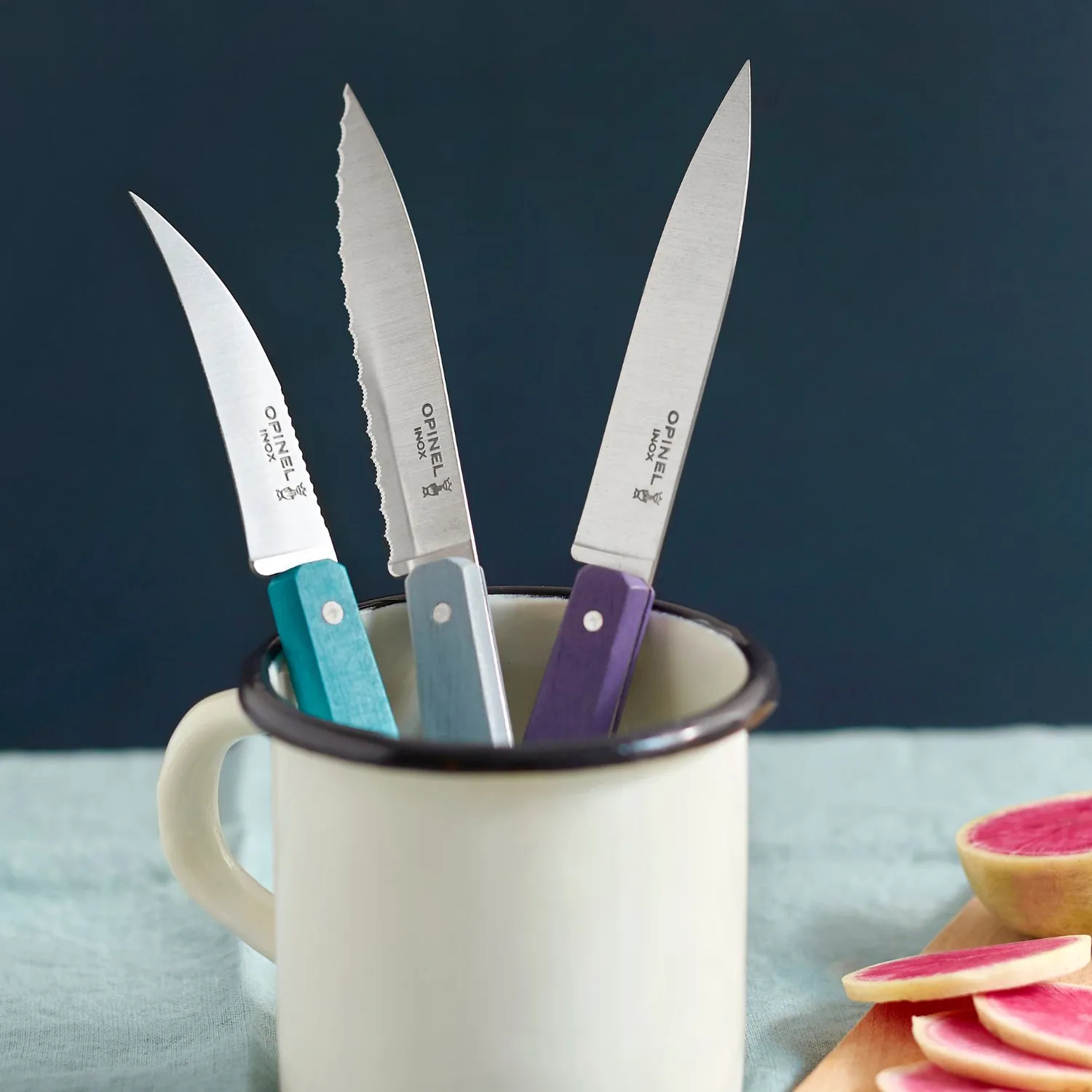 Opinel Les Essentiels 4-Piece Paring & Peeler Knife Set 
