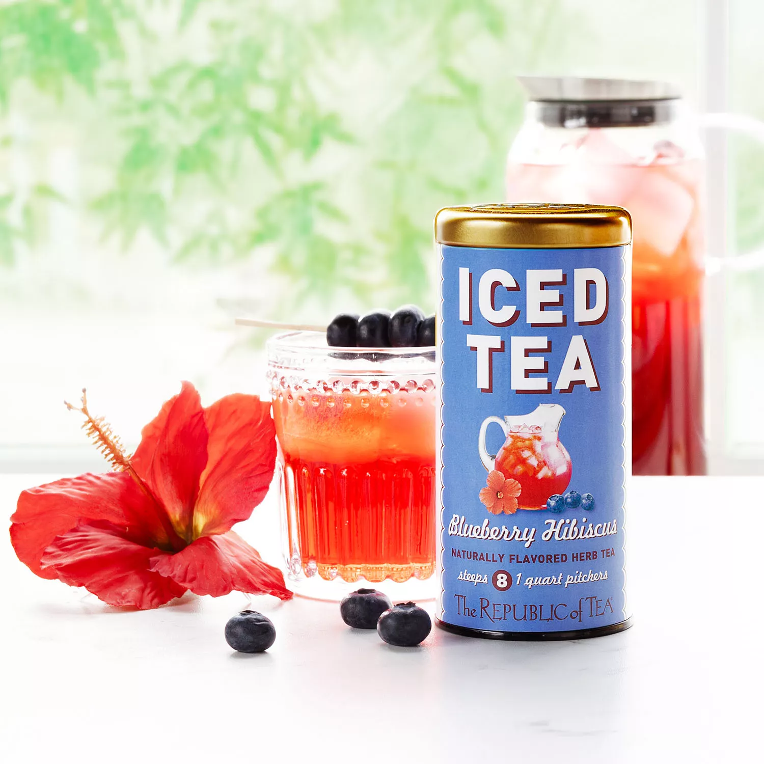 The Republic of Tea Blueberry Hibiscus Iced Tea