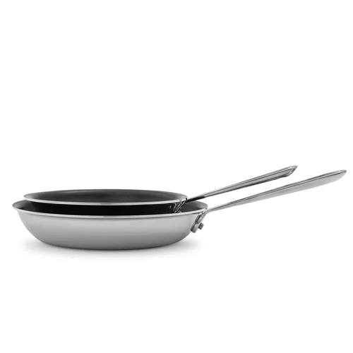All-Clad D3 Stainless Steel Nonstick Skillets, 8&#34; and 10&#34; Set