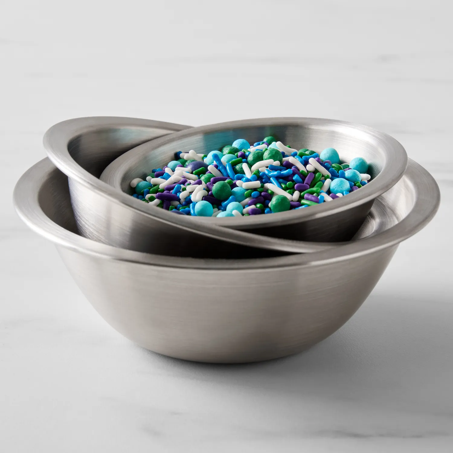 Sur La Table 3-Piece Stainless Steel Prep Bowl Set